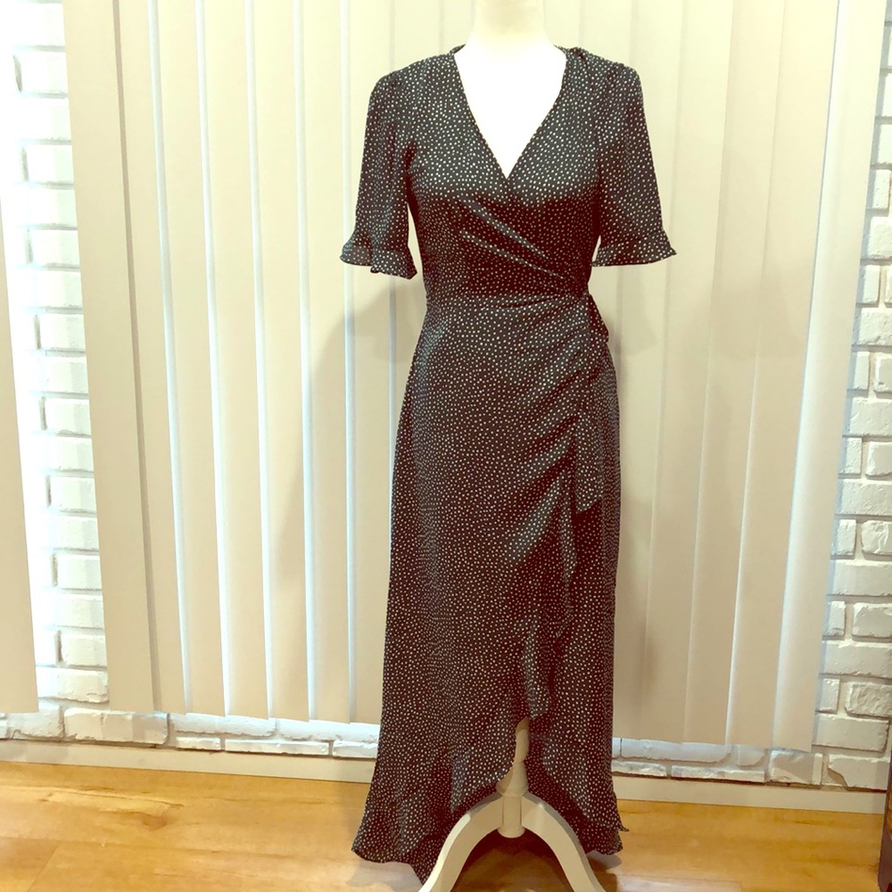 Gorgeous Polka Dot Wrap Dress